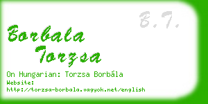 borbala torzsa business card